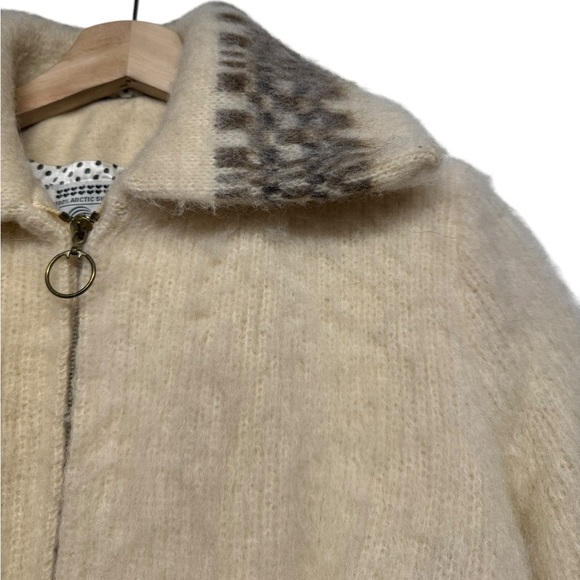 VINTAGE ICEWOOL Icelandic Chunky Cardian Sweater Nordic Norwegian Ski Jacket M - Picture 9 of 13
